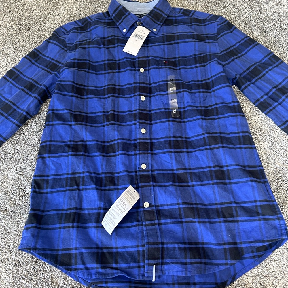 Tommy Hilfiger blue button up